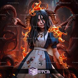 American McGee Alice Sculptures 3D Printing STL Model