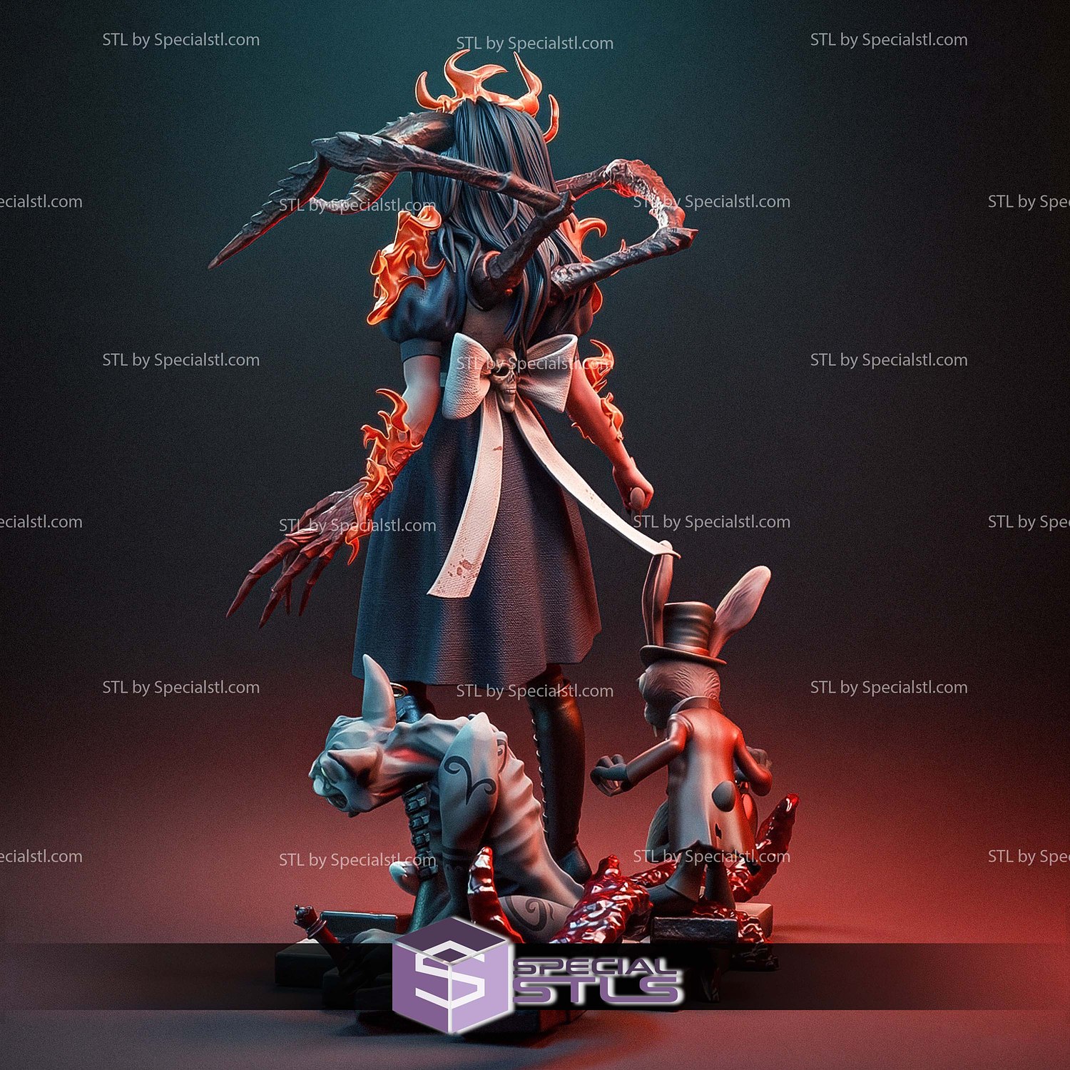 American McGee Alice Sculptures 3D Printing STL Model — view 4