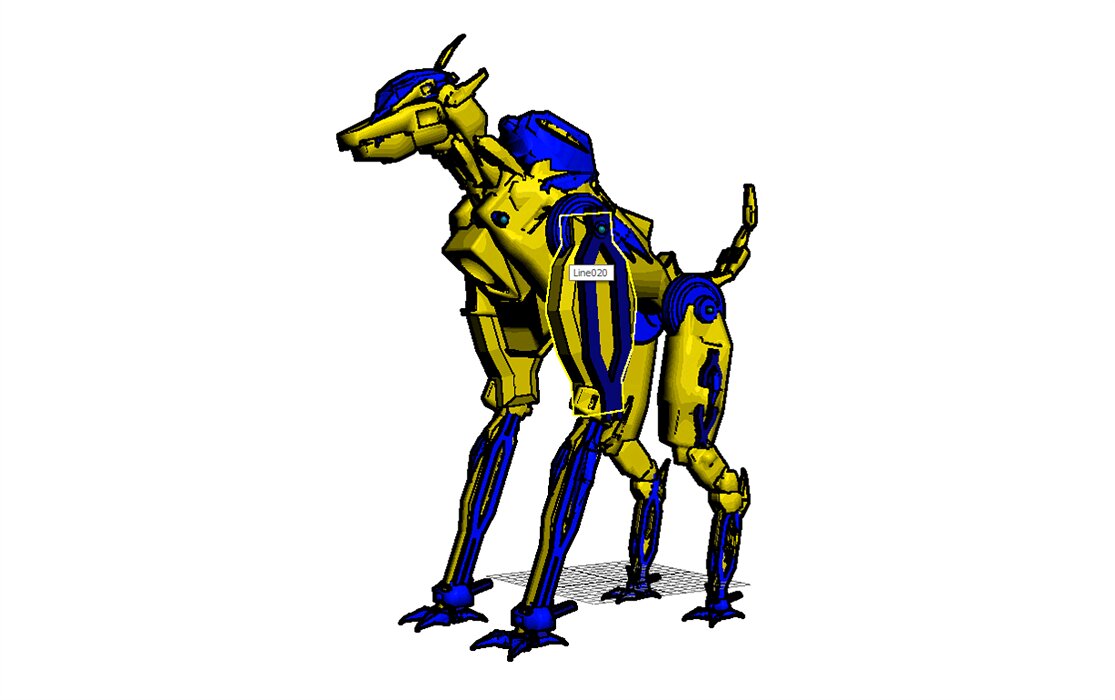 ZOID DOG ROBO 3D MAX Model — view 4