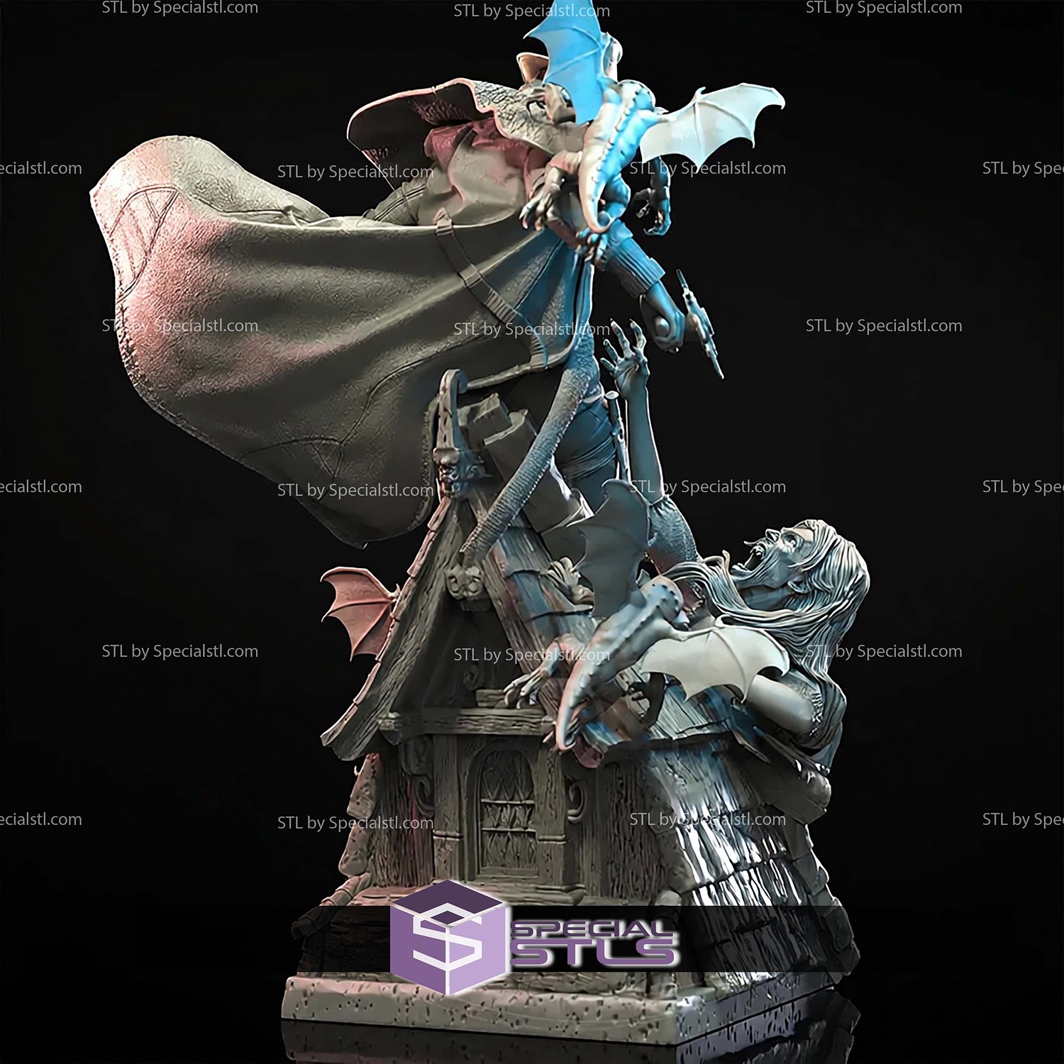 Van Helsing Bat and Weapons STL Files 3D Model — view 3
