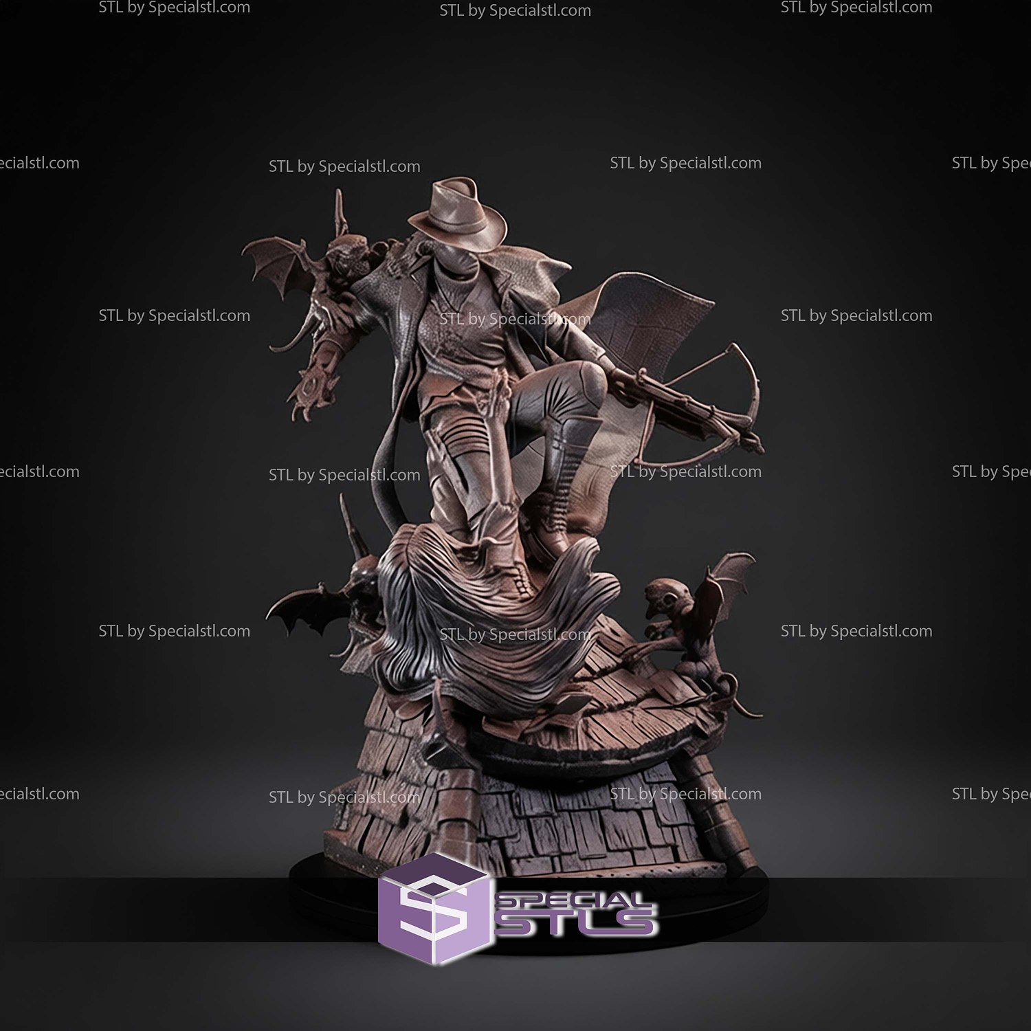 Van Helsing Bat and Weapons STL Files 3D Model — view 5