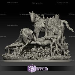 Nazgul Chase Hobbits 3D Print Files STL Model