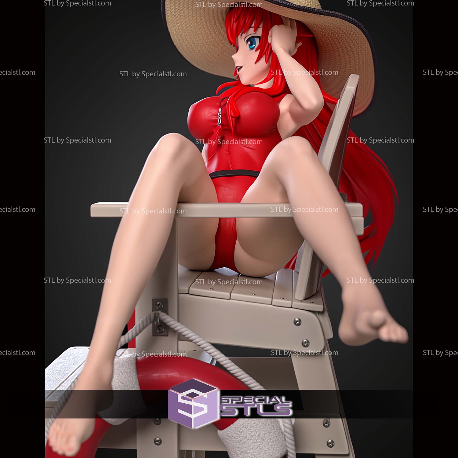 Rias Lifeguard 199mm STL Files 3D Model — view 7