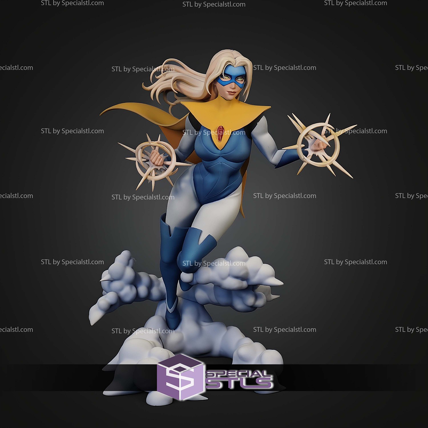 Blonde Blazer Dispatch Game 271mm STL Files 3D Model — view 3