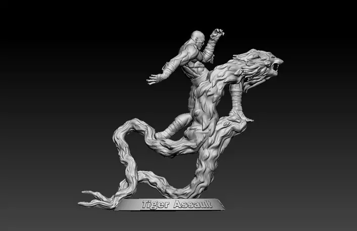 Sagat Tiger Assault 3D STL Model