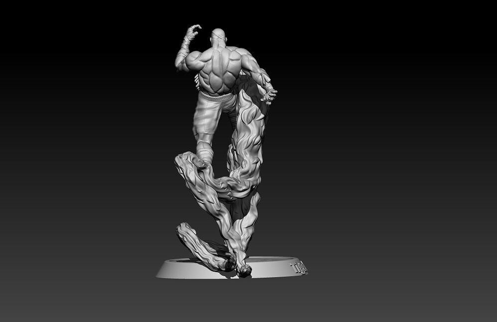 Sagat Tiger Assault 3D STL Model — view 2