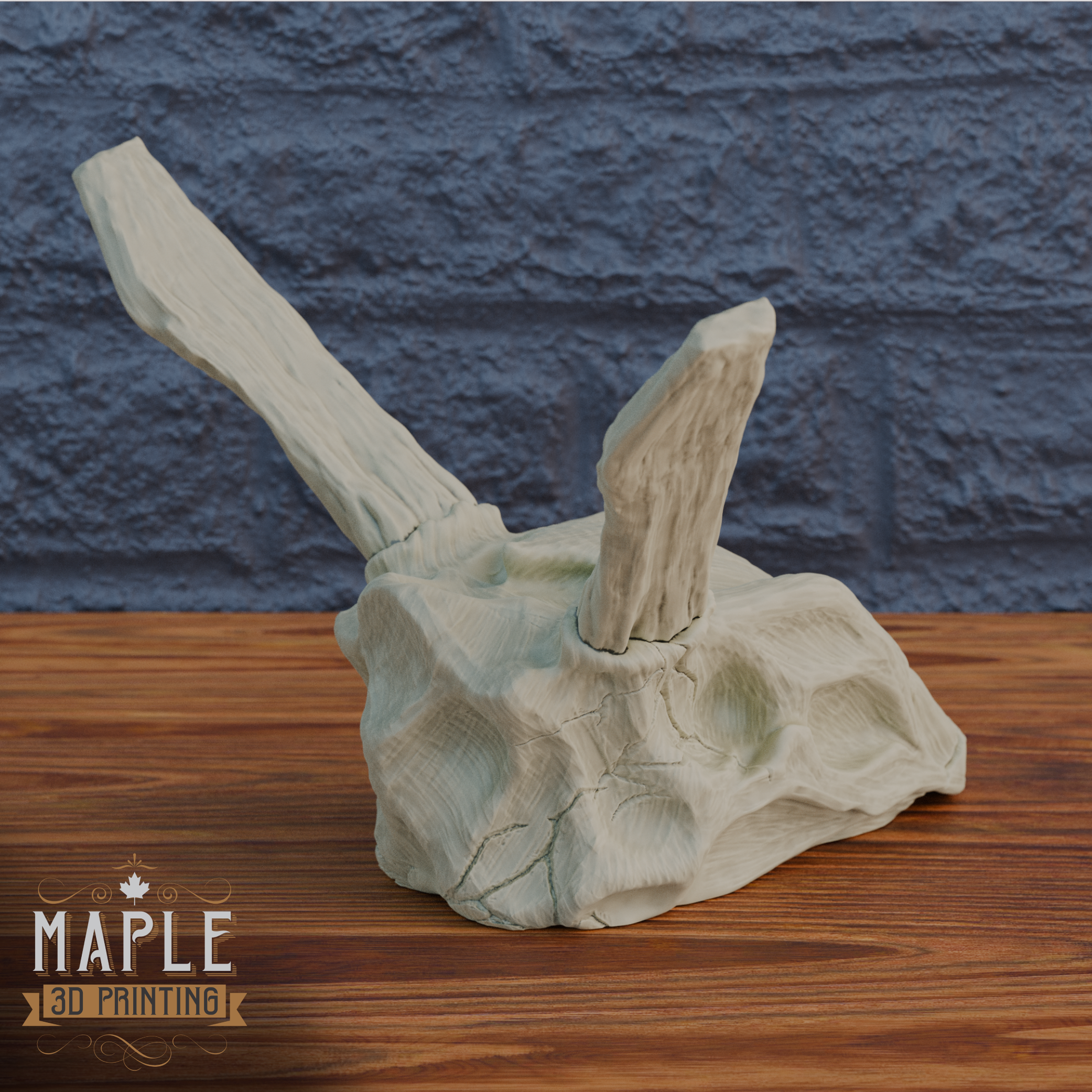 Rayquaza Skull - Pokemon 3D STL Model — view 4