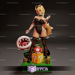 Bowsette Adult and Plant STL Printer Files 3D Model