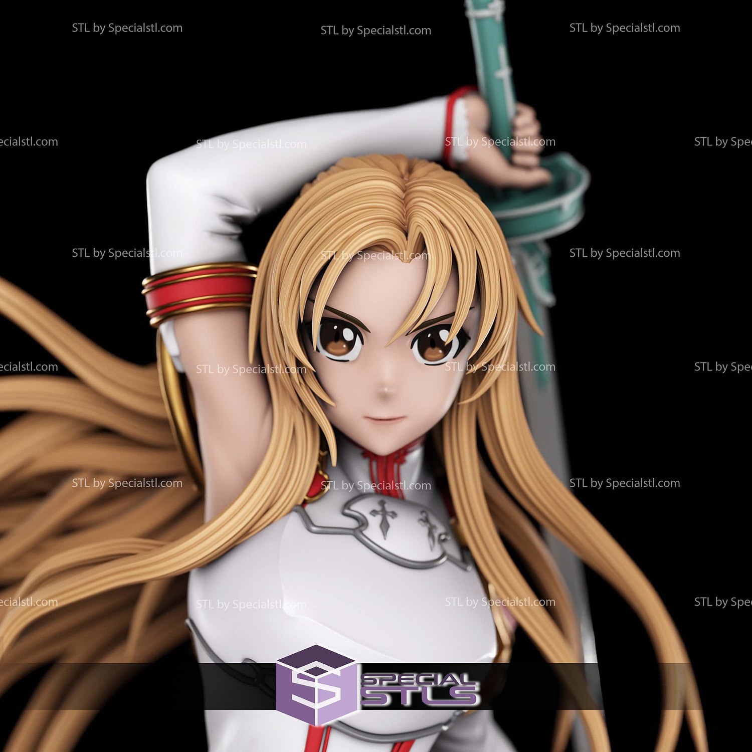 Asuna Lightning Flash 3D Printer Files STL Model — view 4