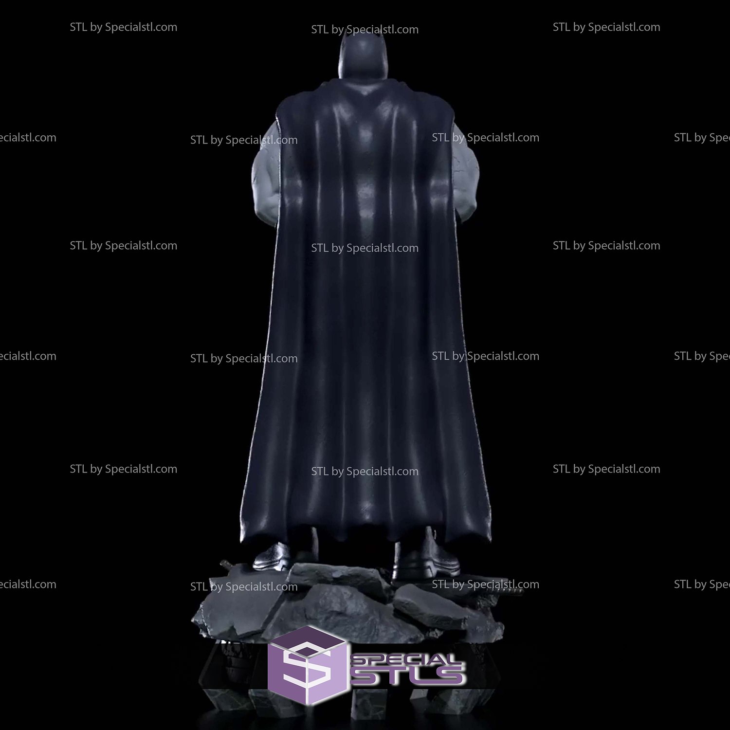 Batman Dark Father Standing 3D Printer Files STL Model — view 2