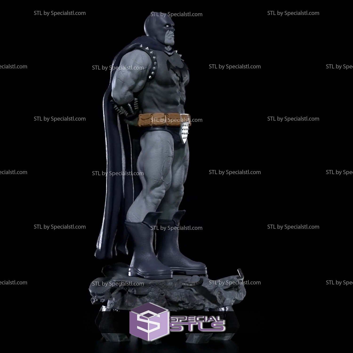 Batman Dark Father Standing 3D Printer Files STL Model — view 3