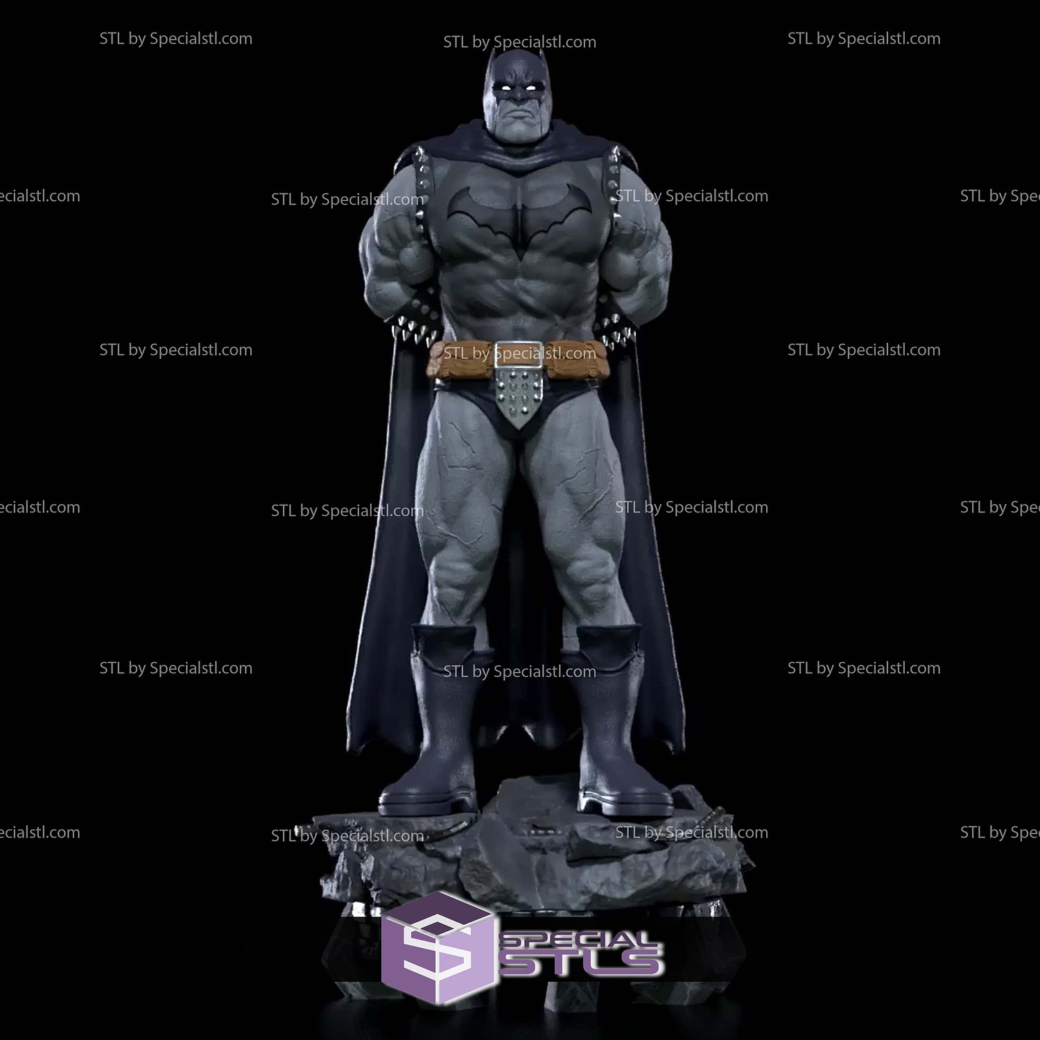 Batman Dark Father Standing 3D Printer Files STL Model — view 4