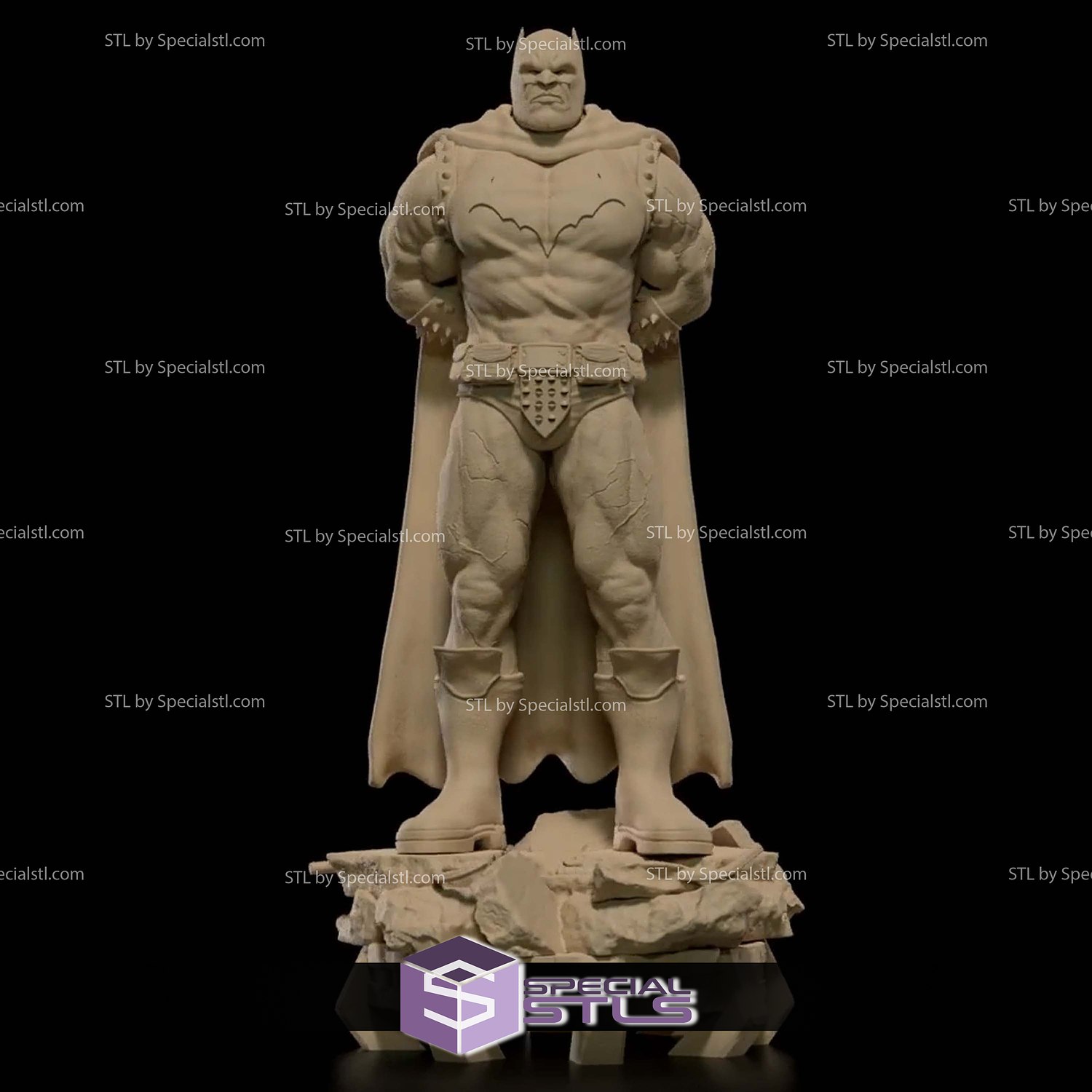 Batman Dark Father Standing 3D Printer Files STL Model — view 5