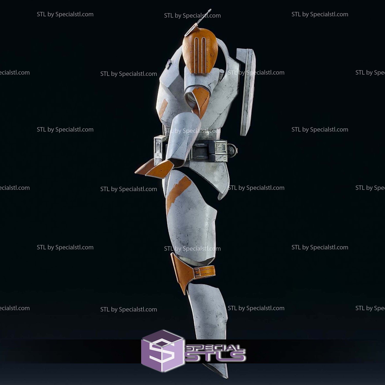 Cosplay STL Files Commander Cody Armor 3D Model — view 2