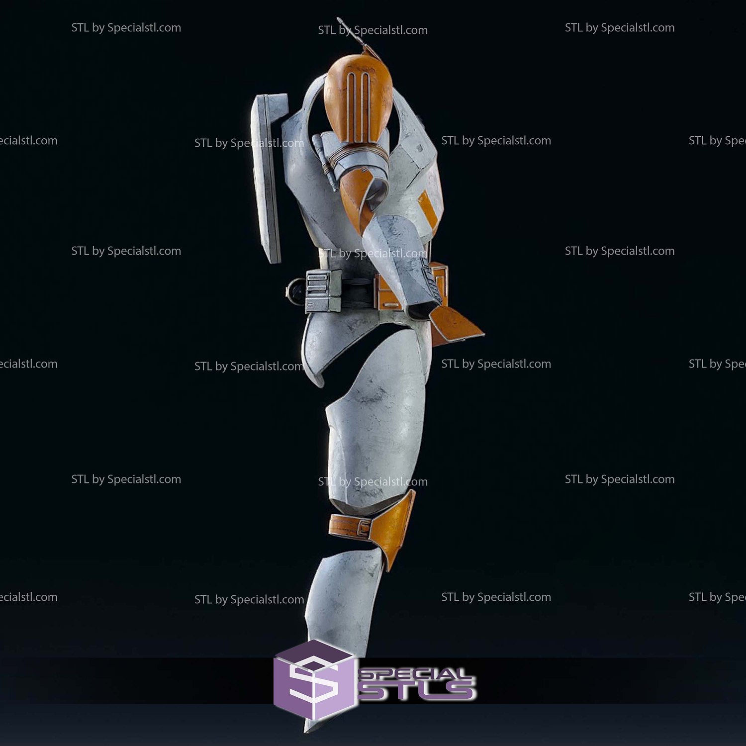 Cosplay STL Files Commander Cody Armor 3D Model — view 4
