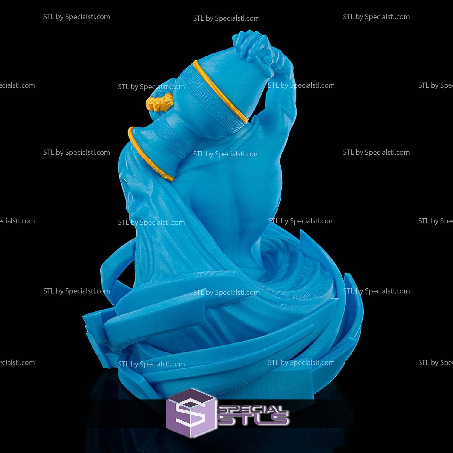 Super Basic STL Aquarius 3D Model — view 2