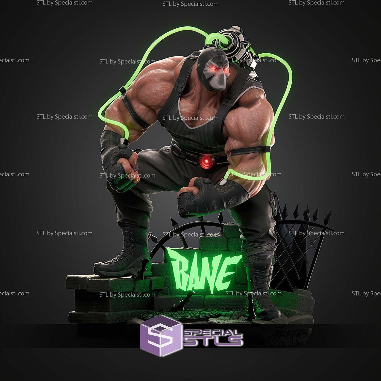 Bane DC Apparatus 1-6 STL Files 3D Model — view 2