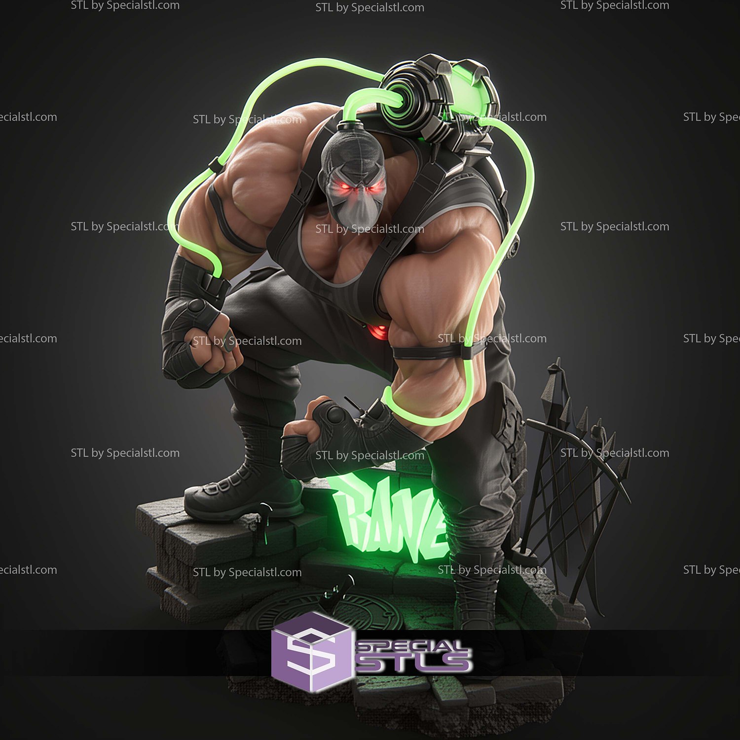 Bane DC Apparatus 1-6 STL Files 3D Model — view 6