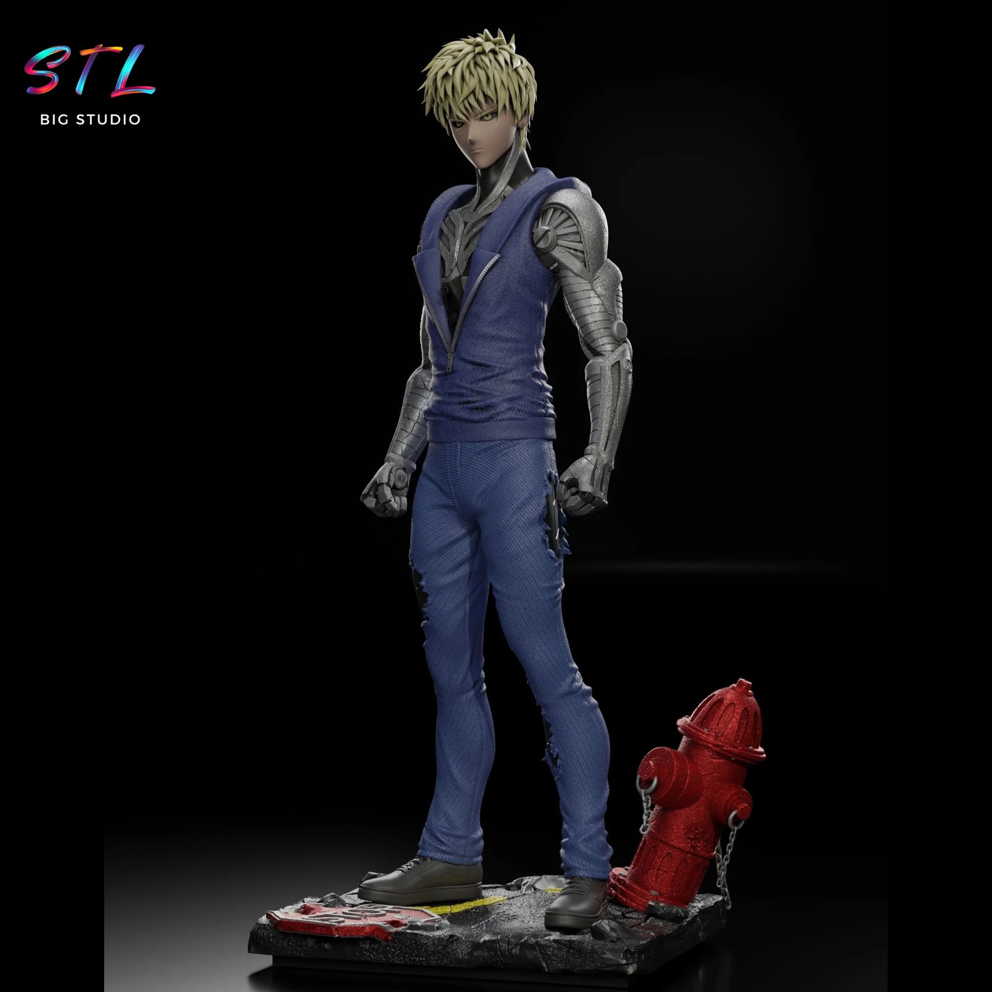 Genos STL Figure | One Punch Man | 3D Printable Model Model
