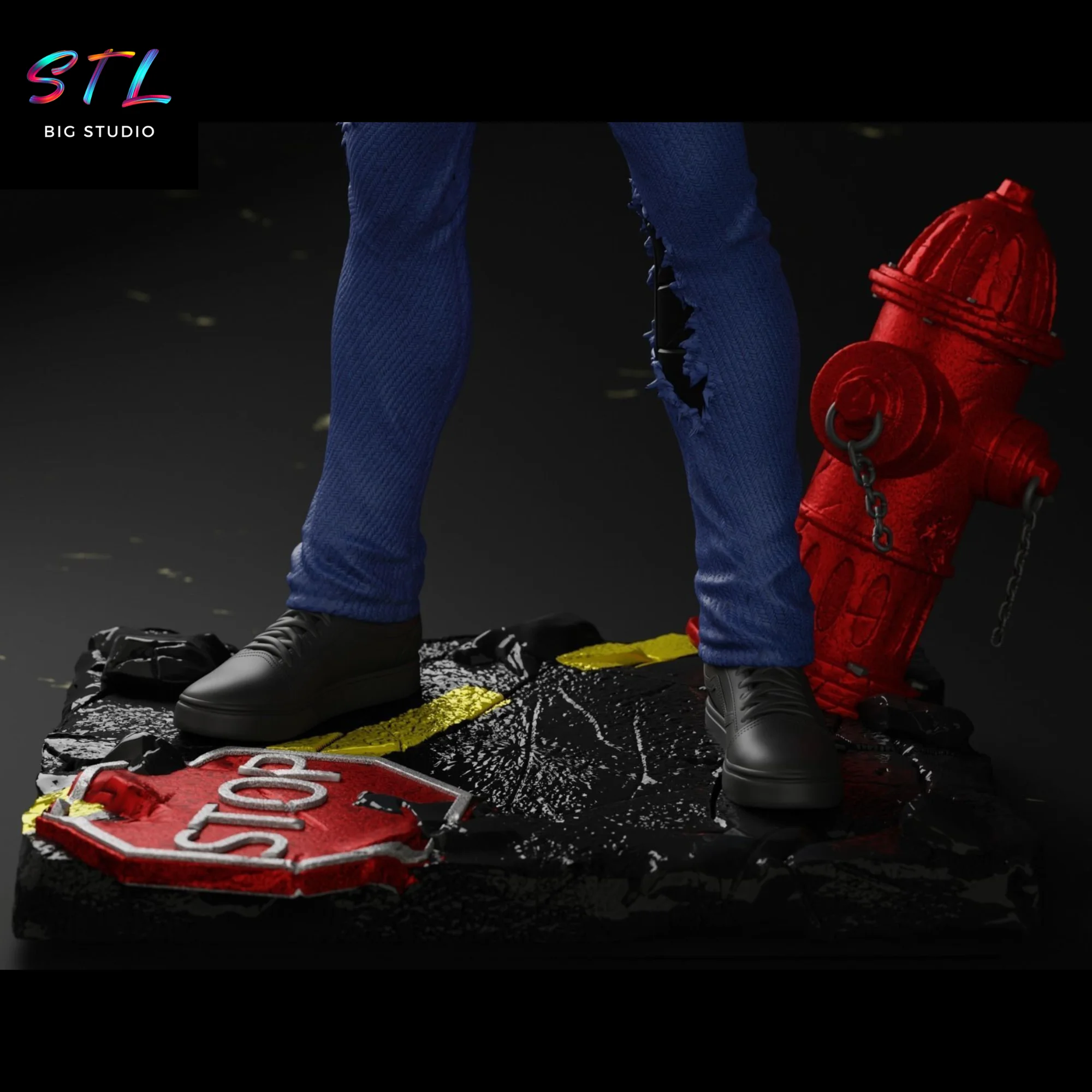 Genos STL Figure | One Punch Man | 3D Printable Model Model — view 4