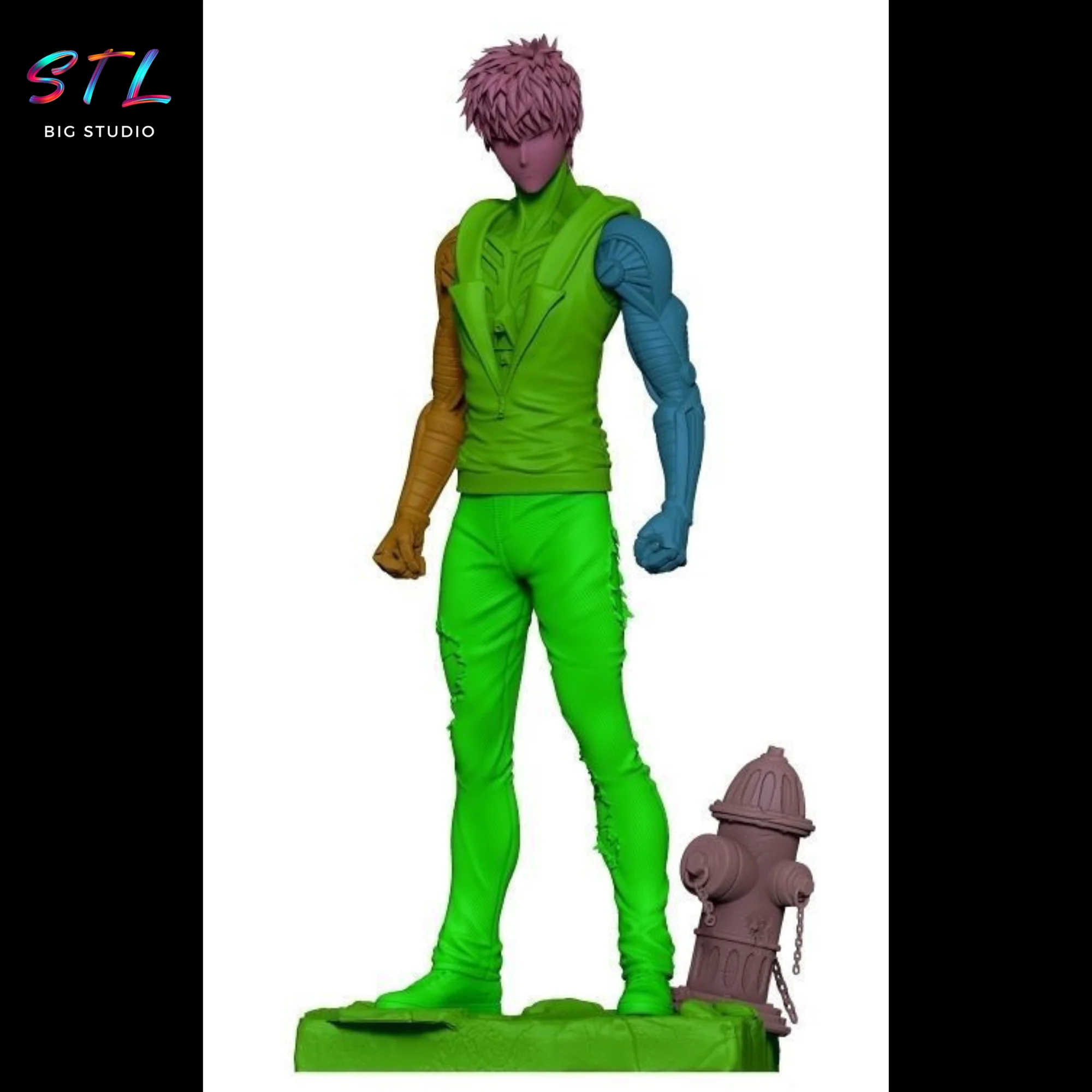 Genos STL Figure | One Punch Man | 3D Printable Model Model — view 5