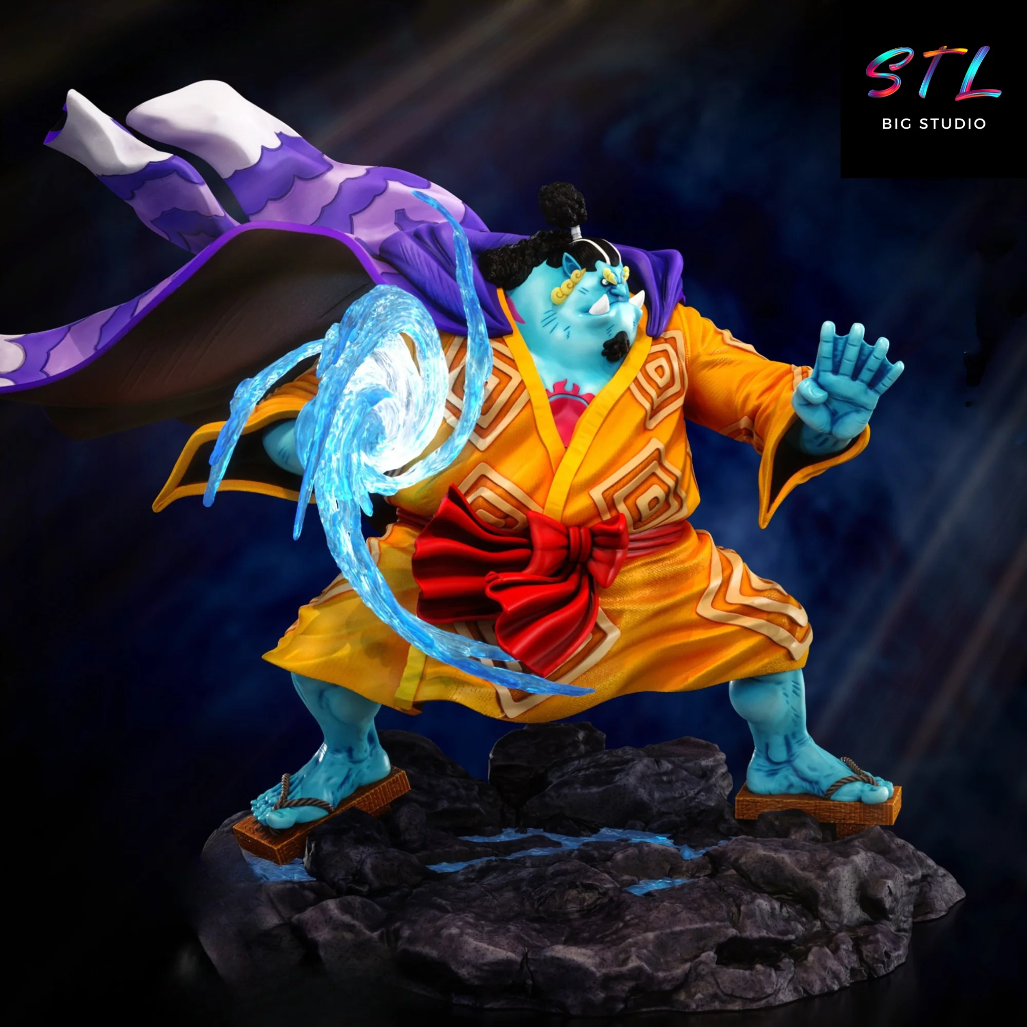 Jinbe STL | One Piece | 3D Printable Figure Model — view 2