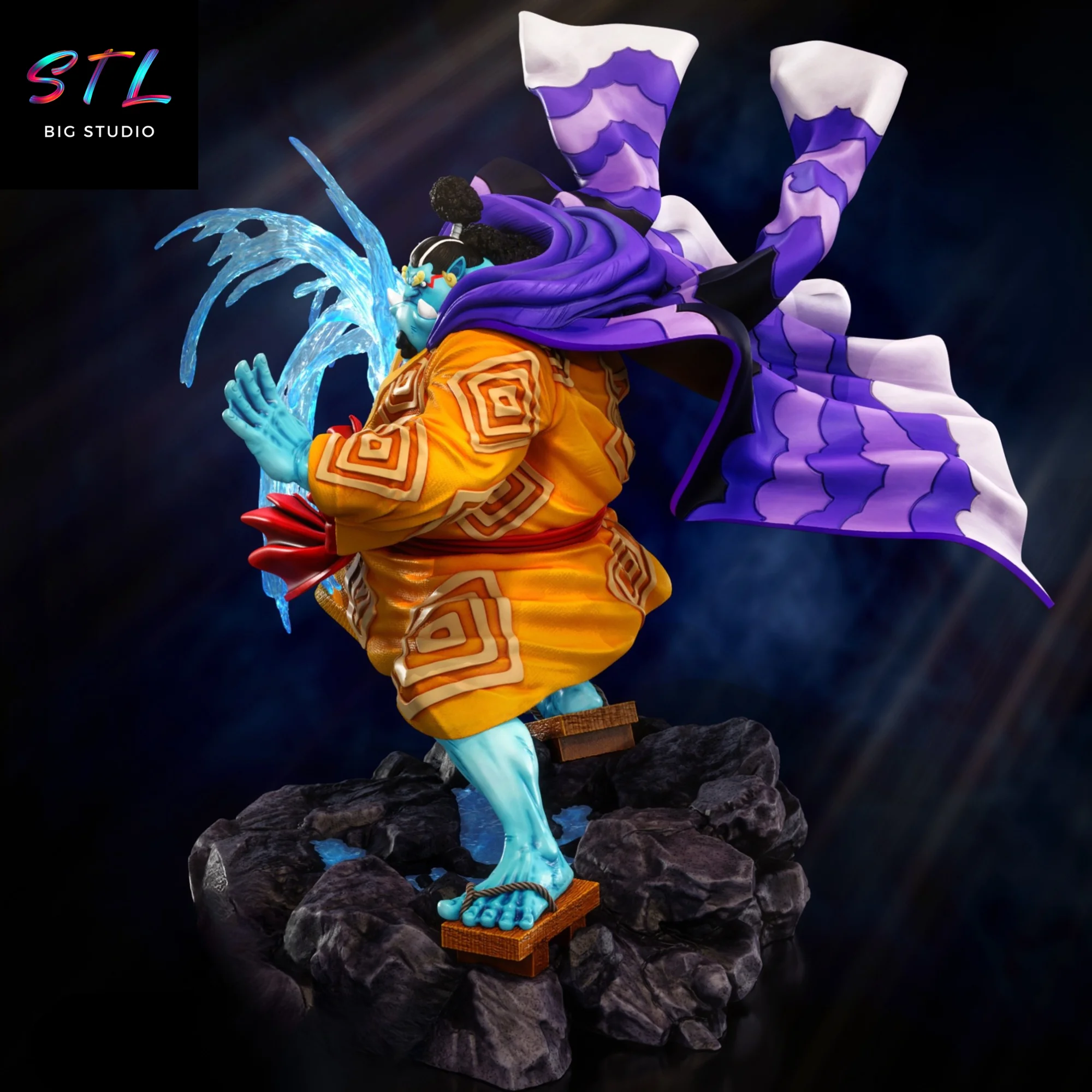 Jinbe STL | One Piece | 3D Printable Figure Model — view 3