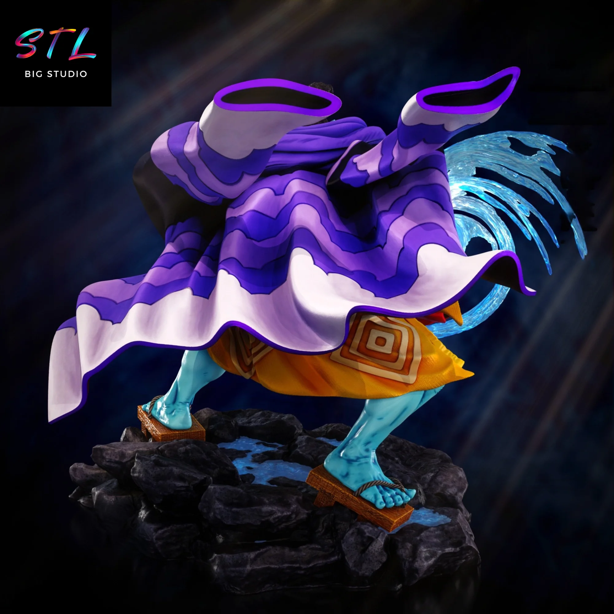 Jinbe STL | One Piece | 3D Printable Figure Model — view 4