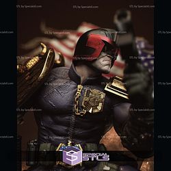 Judge Dredd America STL Files 3D Model