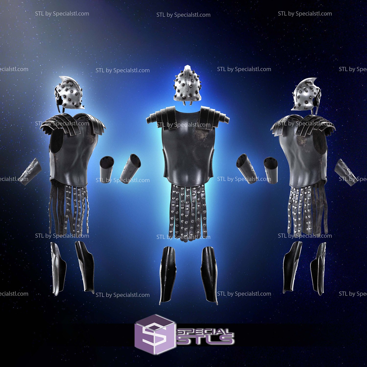 Cosplay STL Files Gladiator Maximus Armor V2 3D Model — view 2