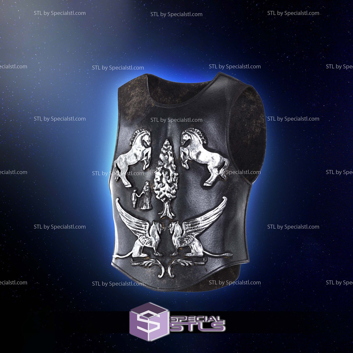Cosplay STL Files Gladiator Maximus Armor V2 3D Model — view 4