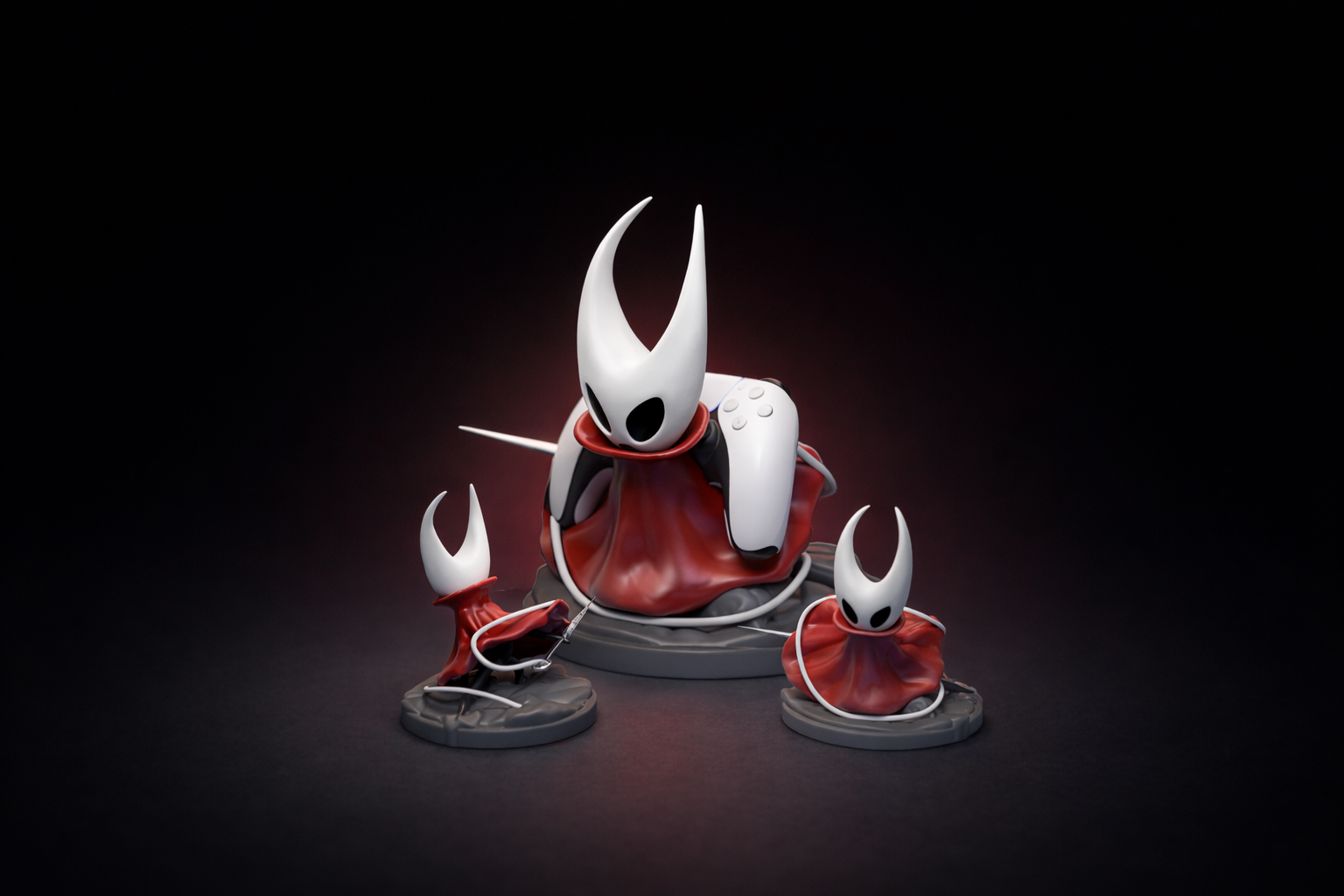 Hollow Knight Hornet Controller Stand 3D 3MF Model — view 2