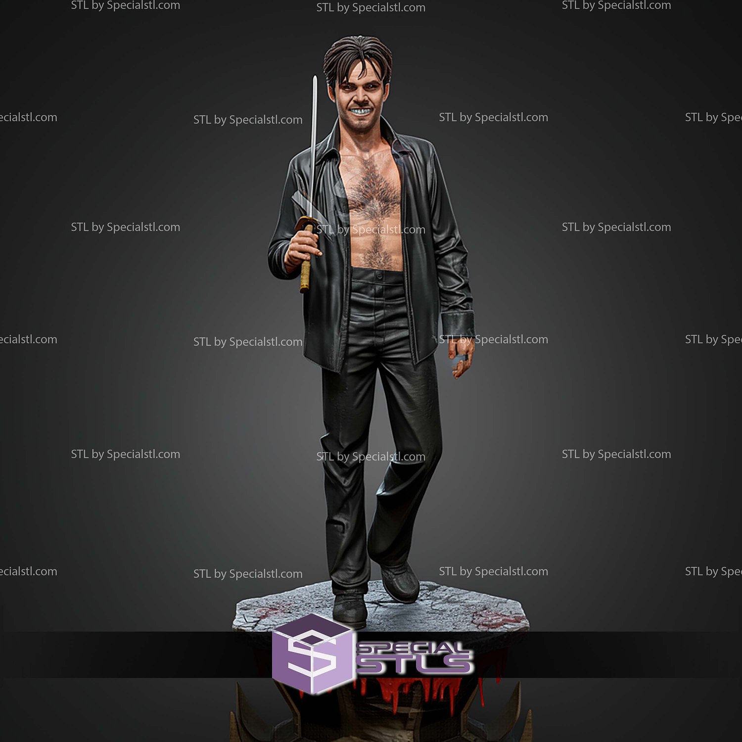 Deacon Frost Blade 1 6 STL Files 3D Model — view 2