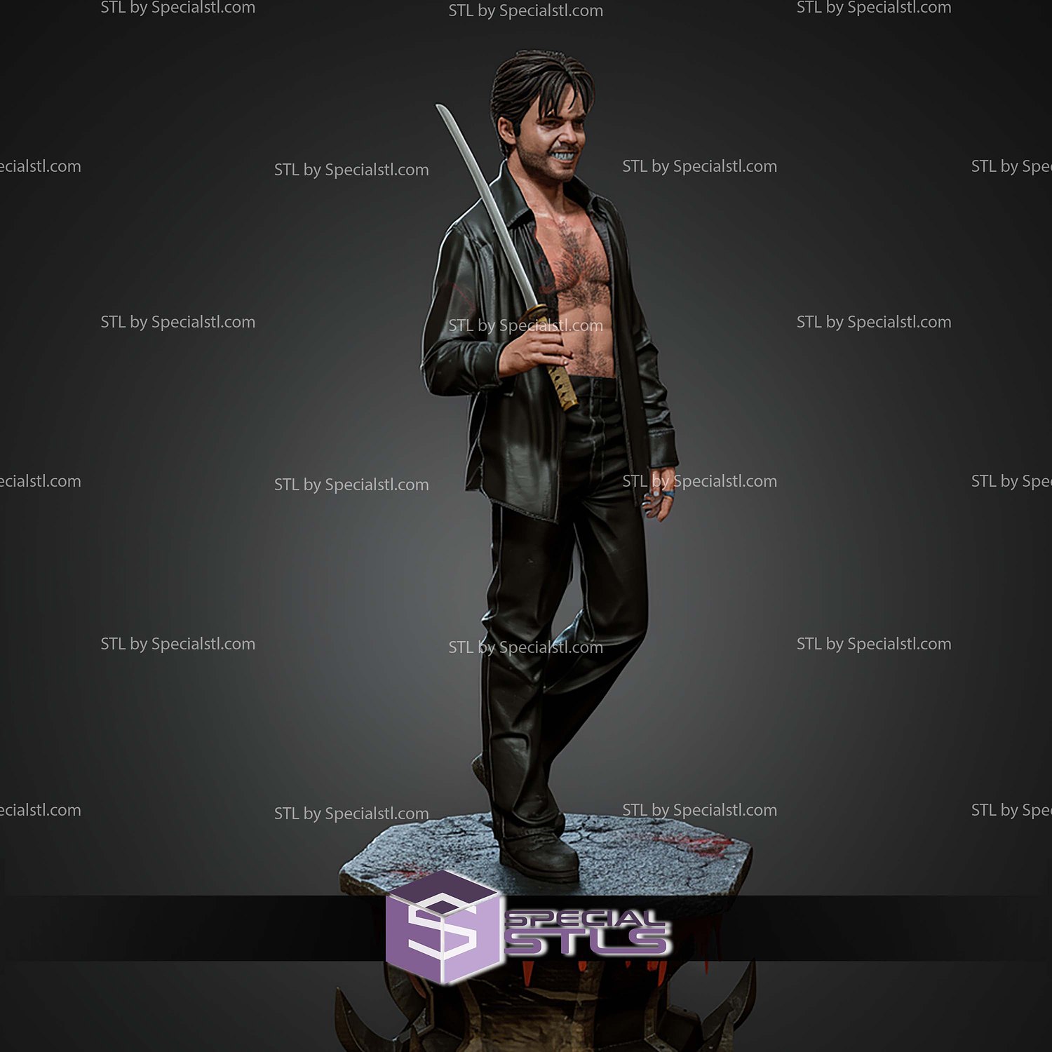 Deacon Frost Blade 1 6 STL Files 3D Model — view 3