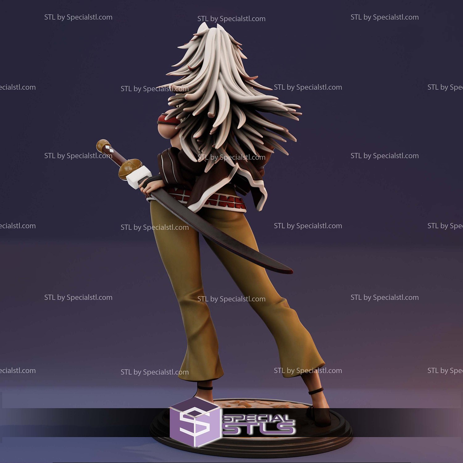 Ghislaine Dedoldia Posing Sword 3D Printer Files STL Model — view 5