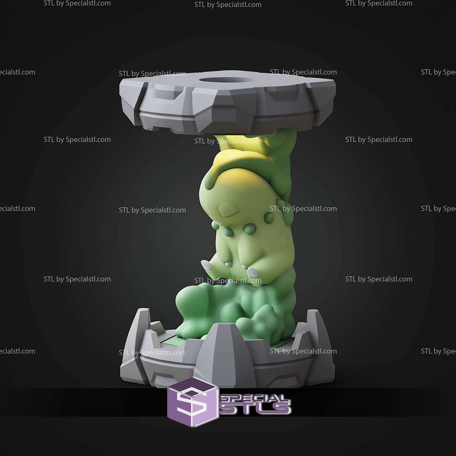 Pokemon Clone Lab Colletion Chikorita STL Files 3D Model — view 3
