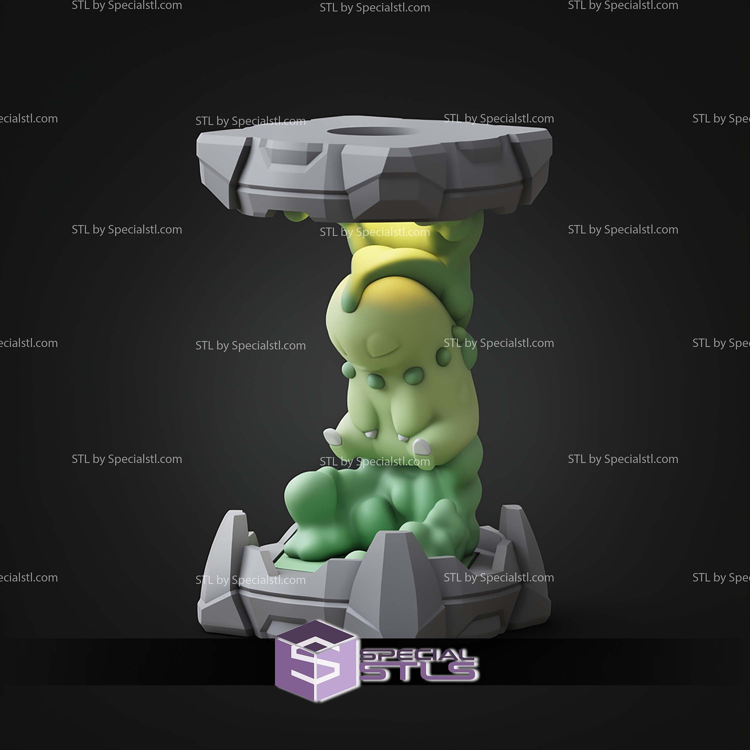 Pokemon Clone Lab Colletion Chikorita STL Files 3D Model — view 6