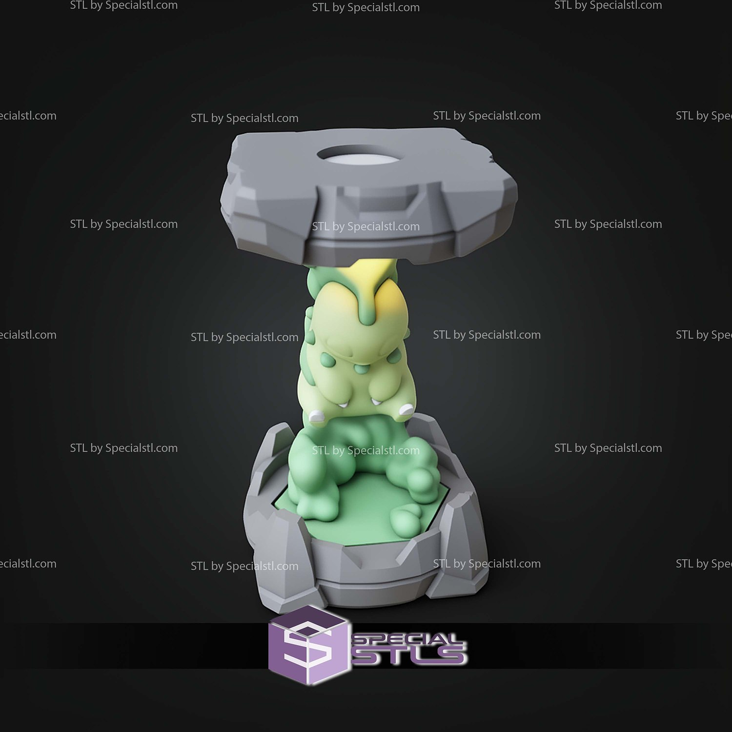 Pokemon Clone Lab Colletion Chikorita STL Files 3D Model — view 7