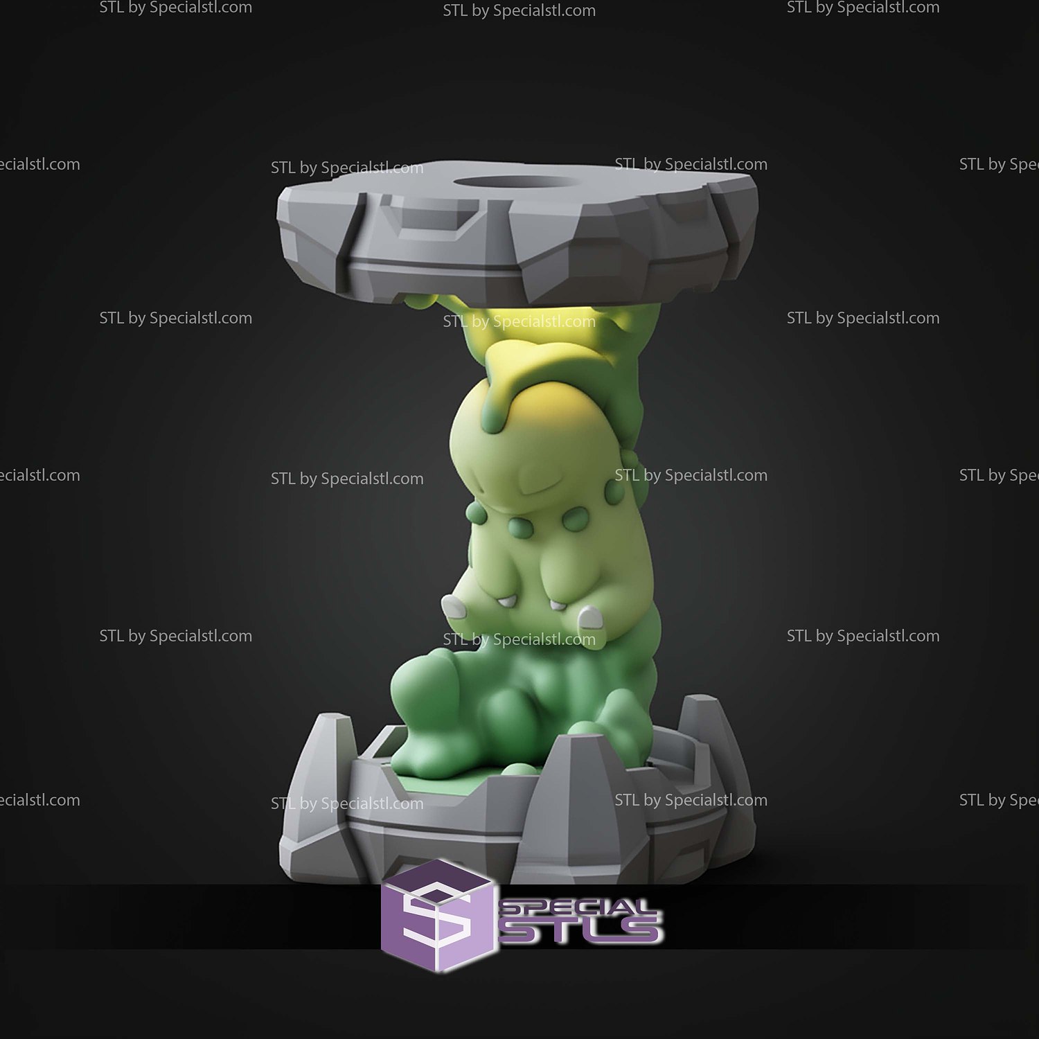 Pokemon Clone Lab Colletion Chikorita STL Files 3D Model — view 8
