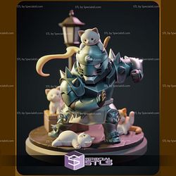 Alphonse Elric Chibi V2 Sculptures 3D Printing STL Model