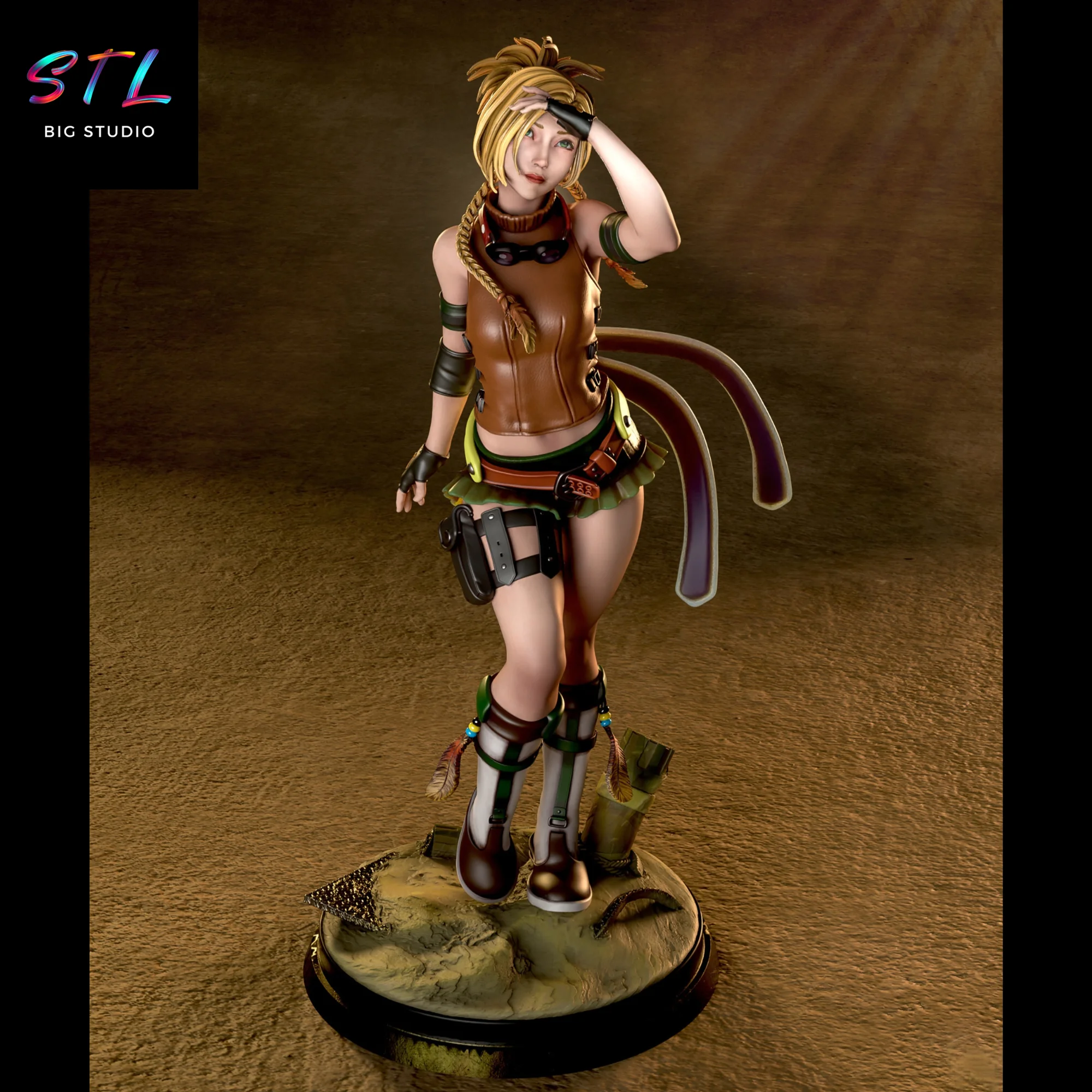Rikku STL | Final Fantasy | 3D Printable Figure Model