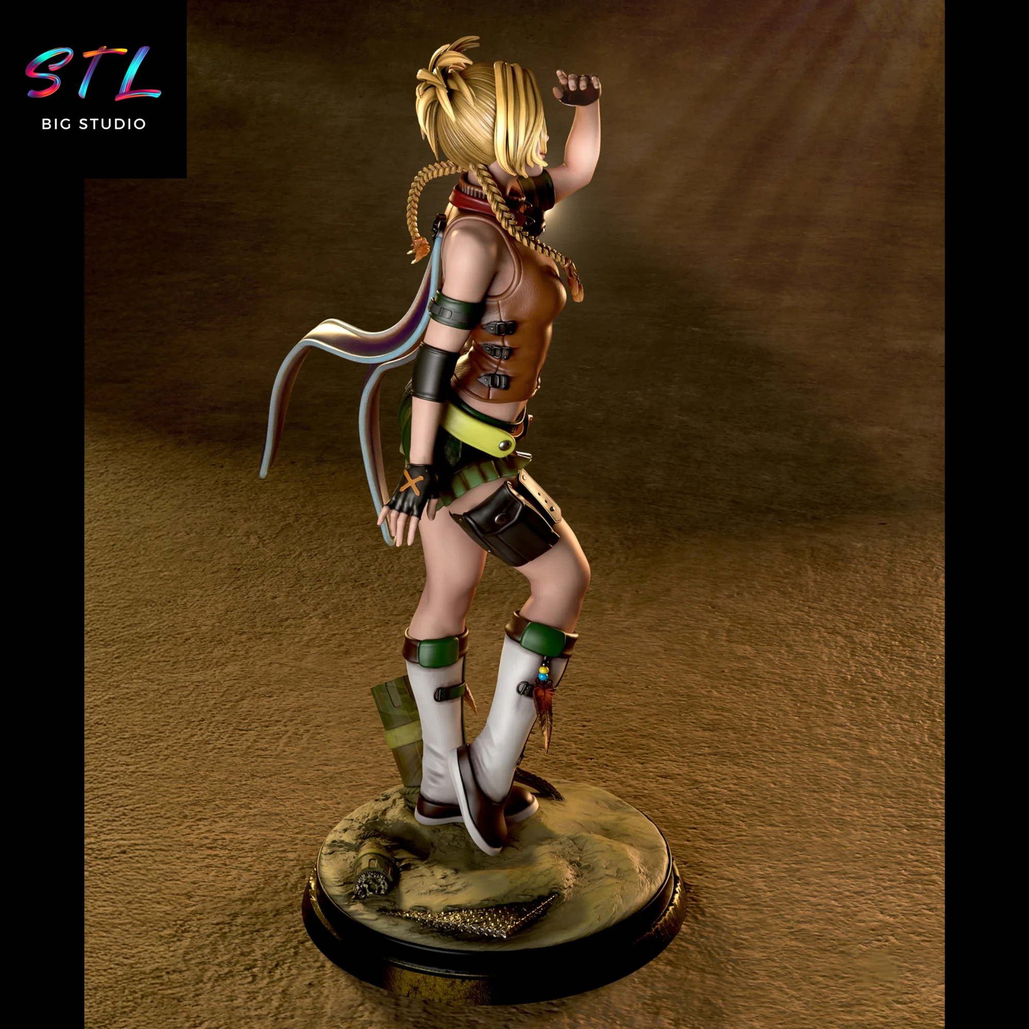 Rikku STL | Final Fantasy | 3D Printable Figure Model — view 2