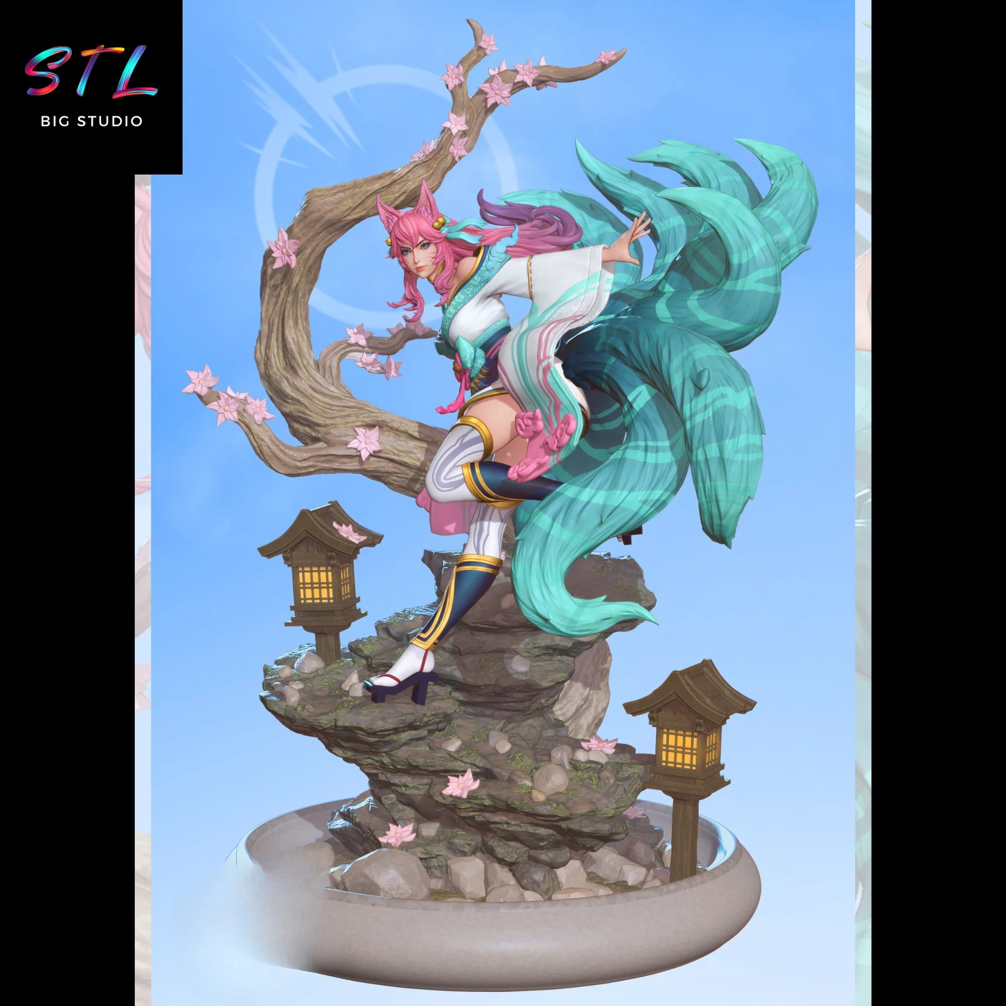 Rikku STL | Final Fantasy | 3D Printable Figure Model — view 6