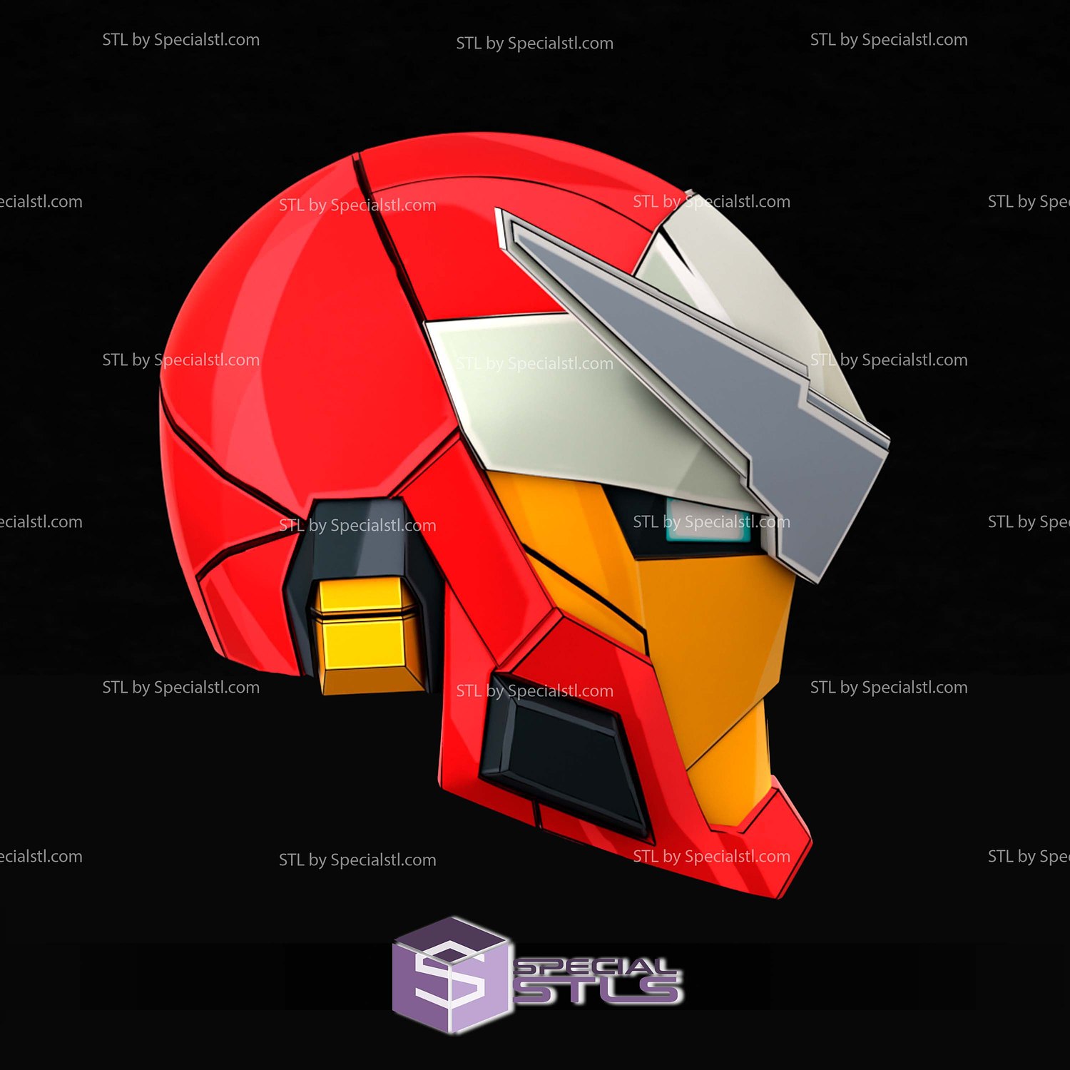 Cosplay STL Files Iron Man Tokon Helmet 3D Model — view 2