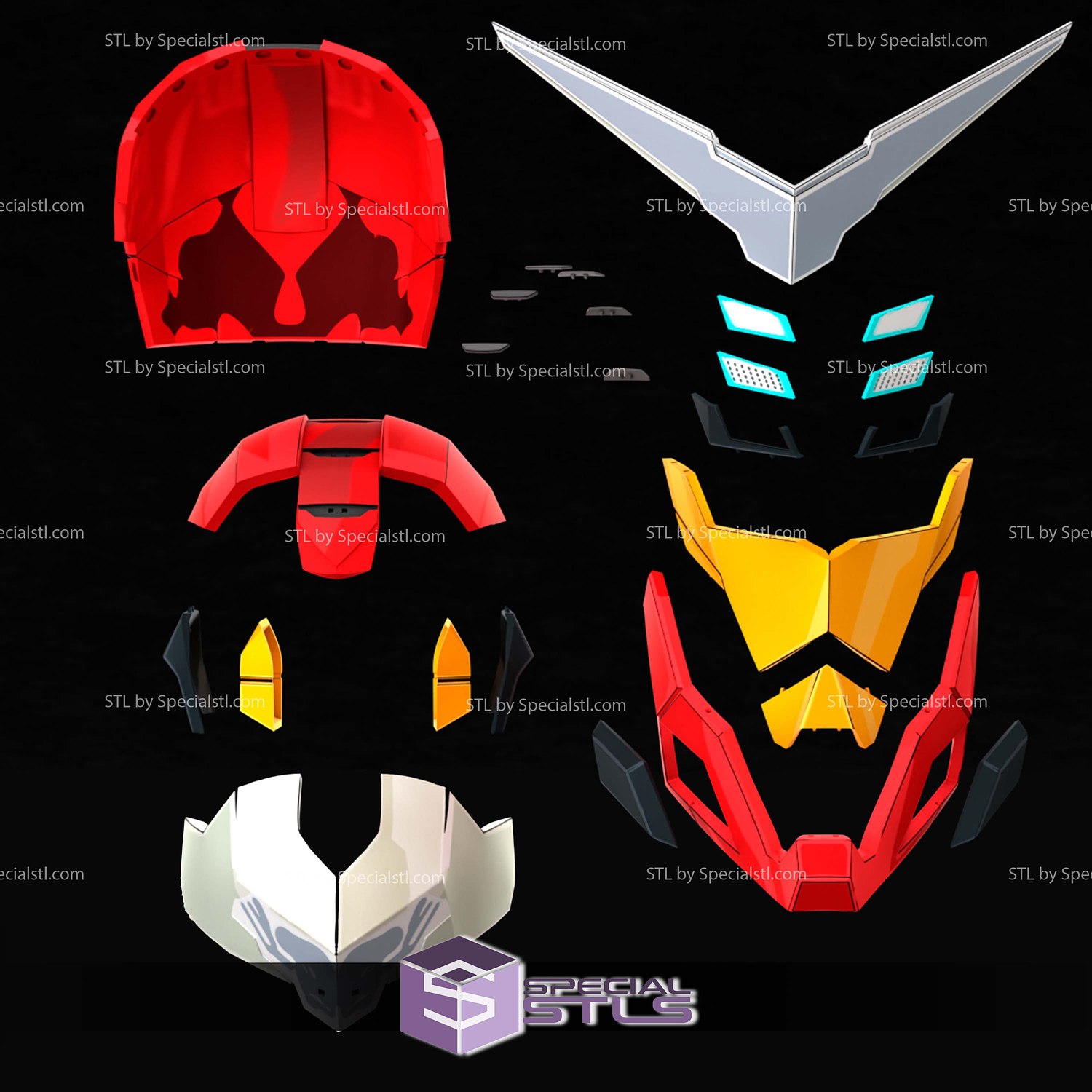 Cosplay STL Files Iron Man Tokon Helmet 3D Model — view 4