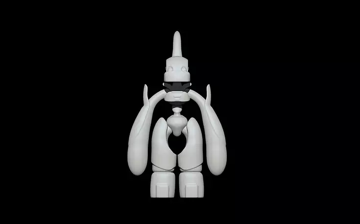Robot Keychain 3D OBJ Model