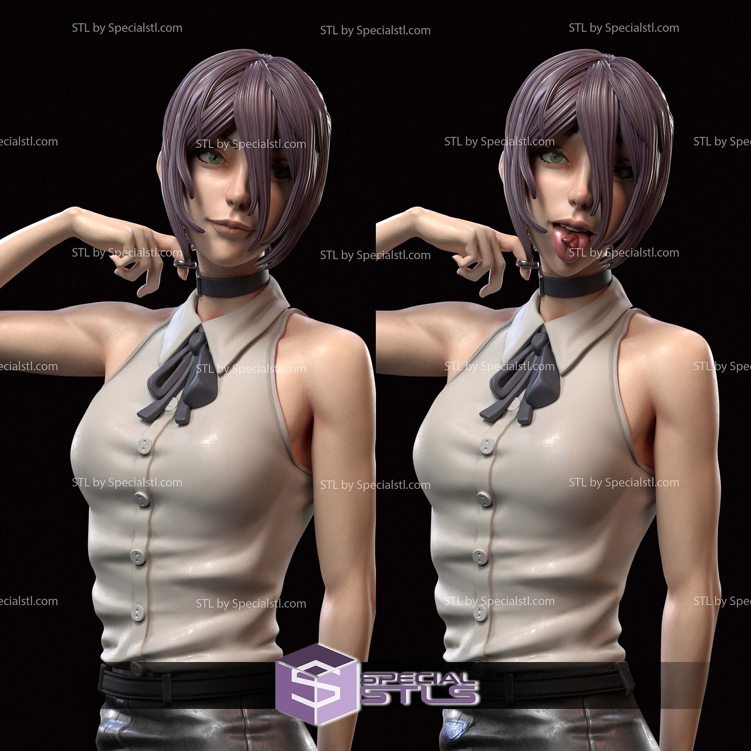Reze Chainsaw Man Bomb Sculptures 3D Printing STL Model — view 2