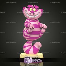 Cheshire Cat Alice in Wonderland Sculptures 3D Printing STL Model