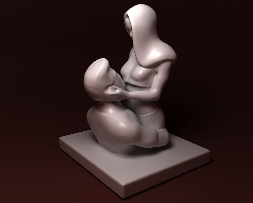 The love is young 3D OBJ Model — view 2