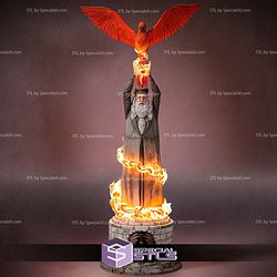 Albus Dumbledore and Phoenix STL Files 3D Model